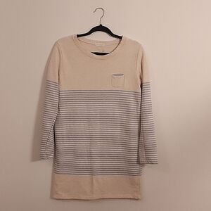 Ganjijaeng French Terry Nautical Shirt Dress Tunic